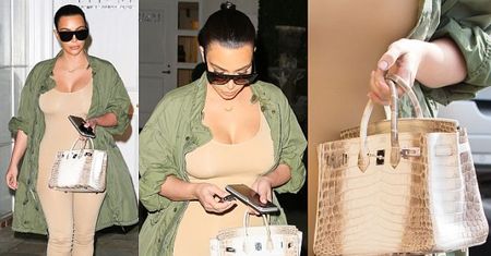 Kim Kardashian ma torbę ze skóry... KROKODYLA-ALBINOSA za pół miliona! (FOTO)