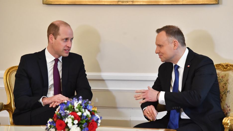 Andrzej Duda, ksi��� Walii Wilhelm
Warszawa, 23.03.2023. Prezydent RP Andrzej Duda (P) i ksi��� Walii Wilhelm (L) podczas spotkania w Pa�acu Prezydenckim w Warszawie, 23 bm. Ksi��� Walii kontynuuje dwudniow� wizyt� w Polsce. (amb) PAP/Radek Pietruszka
Radek Pietruszka
dyplomacja, ksi��� Walii, Ksi��� William, polityk, polityka, spotkanie, Wilhelm, wizyta
