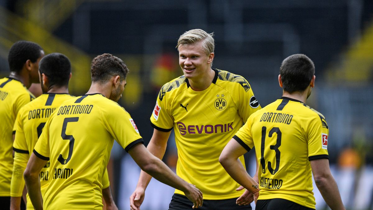 PAP/EPA / MARTIN MEISSNER / Na zdjęciu: Erling Haaland