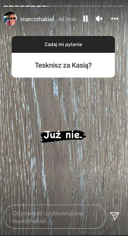 Marcin Hakiel odpowiada na pytania fanów na InstaStory 