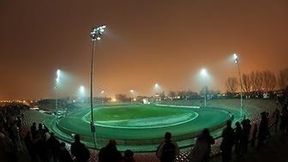 Próba oświetlenia na stadionie w Gnieźnie