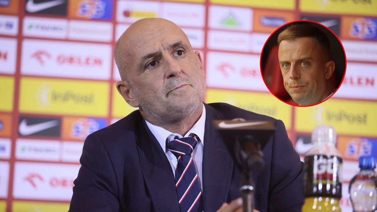 Michał Probierz, w kółku Kamil Grosicki