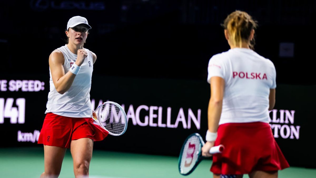 Getty Images / Robert Prange / Na zdjęciu: Iga Świątek i Katarzyna Kawa