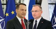 "Pan prezydent chyba nie doczytał". Sikorski odpowiada Dudzie