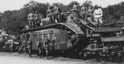 Char 2C - gigantyczne francuskie czołgi zniszczone w czasie ewakuacji z frontu