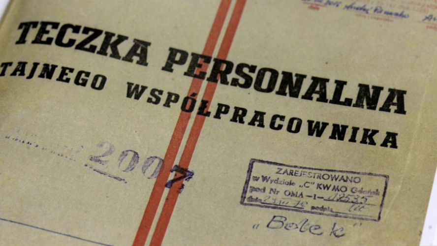Okładka teczki personalnej tajnego współpracownika ps. "Bolek"
