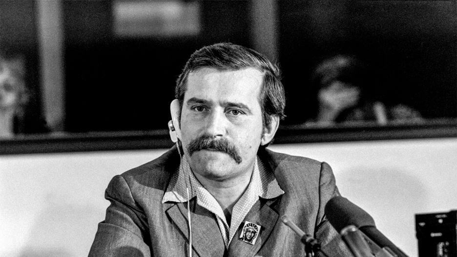 Lech Wałęsa podczas wizyty w Szwajcarii, 2 czerwca 1981 r.