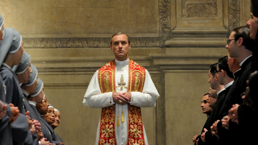 Jude Law jako Lenny Belardo - papież Pius XIII - w serialu "Młody papież"