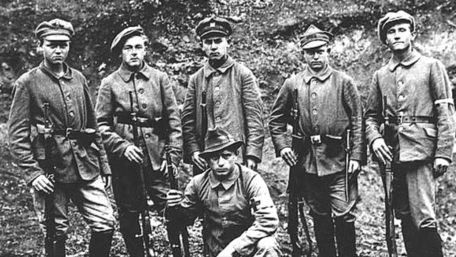 Powstańcy śląscy w 1921 r.