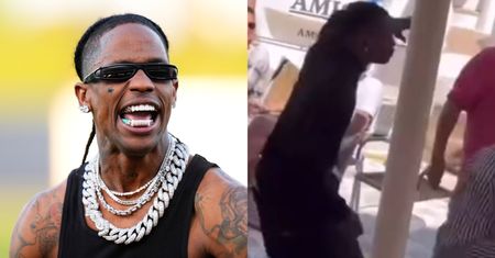 Travis Scott wywija z turystami przy greckim porcie. Co za ruchy! (WIDEO)