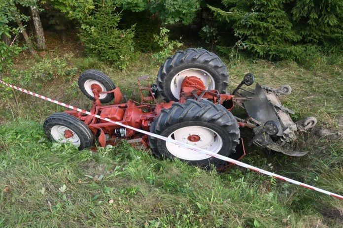 Ruda-Huta: Tragedia na polu. Rolnik zginął przygnieciony przez ciągnik