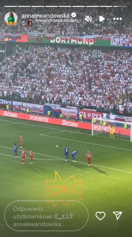 Lewandowska reaguje na karnego