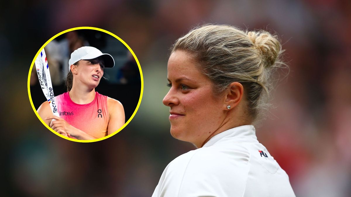 Getty Images / Robert Prange/Dan Istitene / Na zdjęciu głównym: Kim Clijsters, w kółku: Iga Świątek