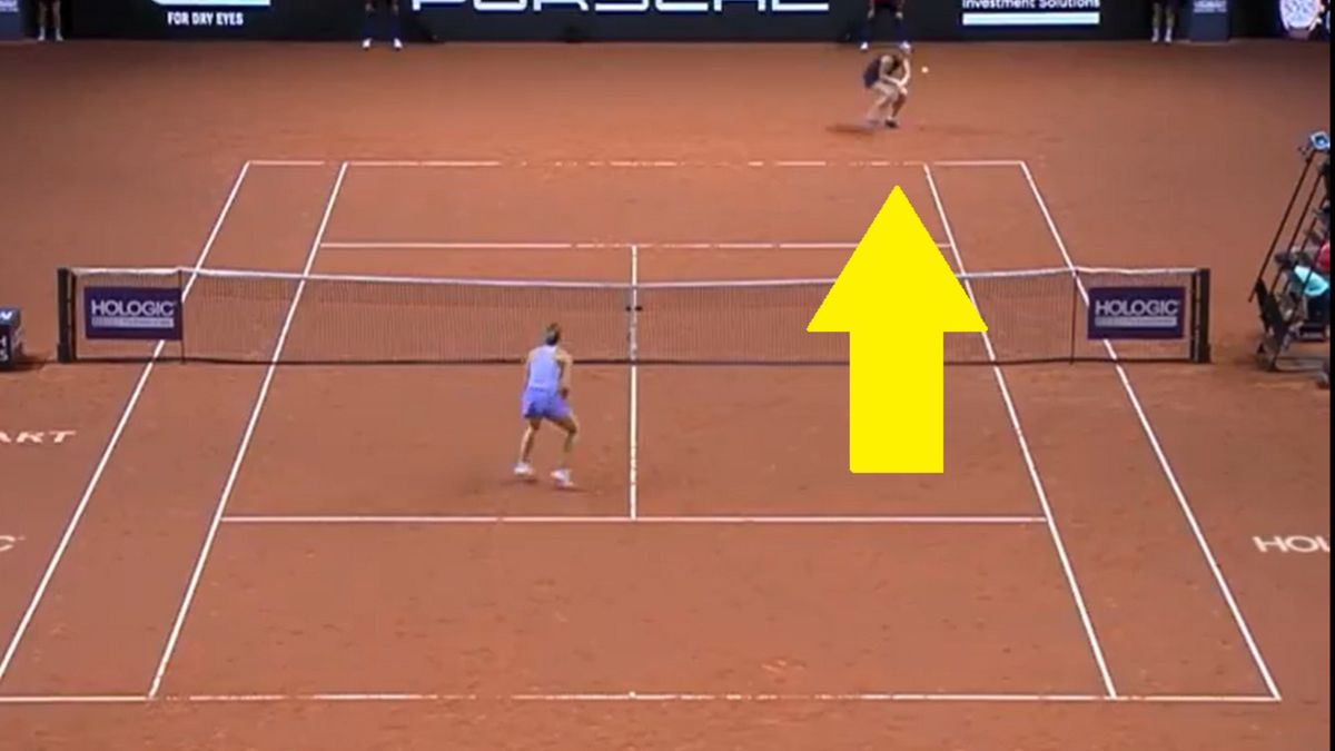 Twitter / WTA / Jelena Ostapenko w meczu z Aryną Sabalenką