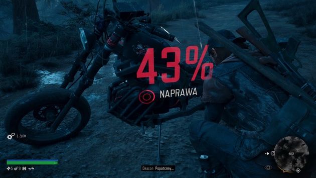 Days Gone - naprawa motocykla