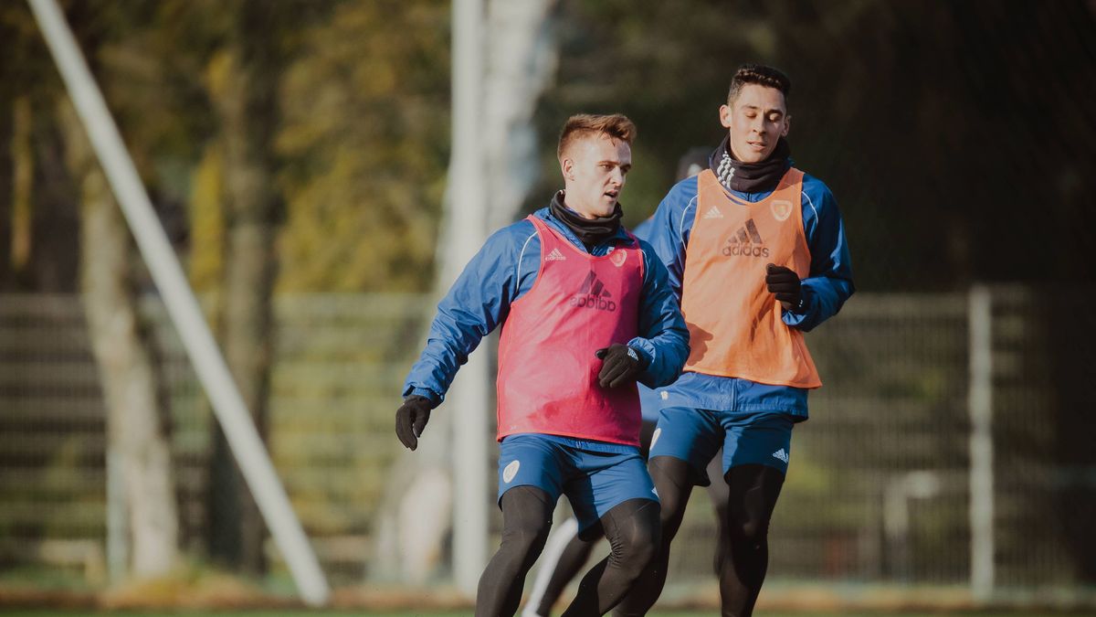 Newspix / Irek Dorozanski / Na zdjęciu: piłkarze Piasta Gliwice podczas treningu 