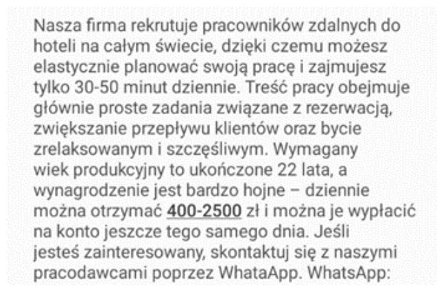 Oszustwo "na Booking"