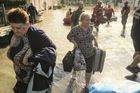 Emergency service personnel help evacuate residents from the flooded town of Lewin Brzeski, southwestern Poland, on Tuesday, Sept. 17, 2024. The government will outline a reconstruction plan once the floodwaters subside, using both state funds and some of the 1.5 billion ($1.7 billion) made available by the European Union for impacted countries, Polish Prime Minister Donald Tusk said. Photographer: Bartek Sadowski/Bloomberg via Getty Images