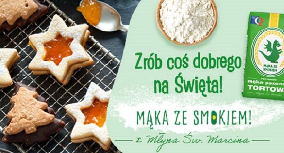 Mąka ze Smokiem reklamuje się świątecznie