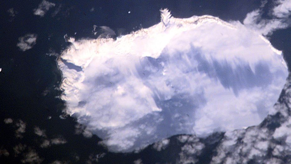 Wyspa Bouveta, zdjęcie satelitarne NASA