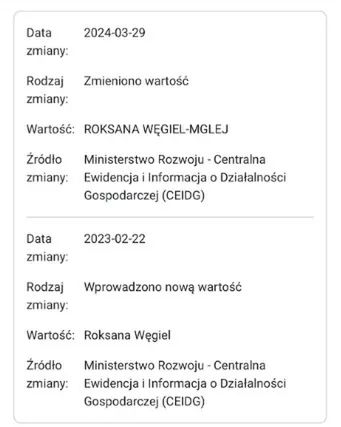 Roksana Węgiel zmieniła nazwisko