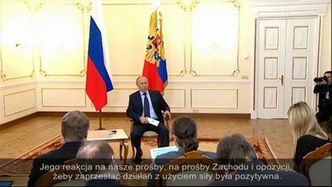 Putin mówi o konflikcie