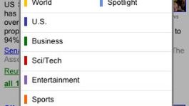 Google News dla iPhone'a, Androida i WebOS 1