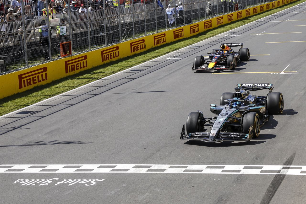 George Russell i Max Verstappen
: PAP/EPA.SHAWN THEW / POOL
