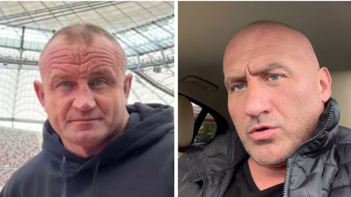 Marcin Najman (z prawej) chce walki z Mariuszem Pudzianowskim