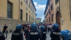 Niespokojnie na ulicach Florencji. Kibice Lecha starli się z policją