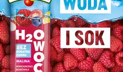 Tymbark promuje napój H2Owoc "Bez dodatku cukru. Bez porównania"