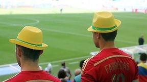 Kibice na meczu Hiszpania - Holandia