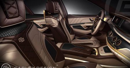Polski Carlex Design i pozłacany Mercedes klasy S