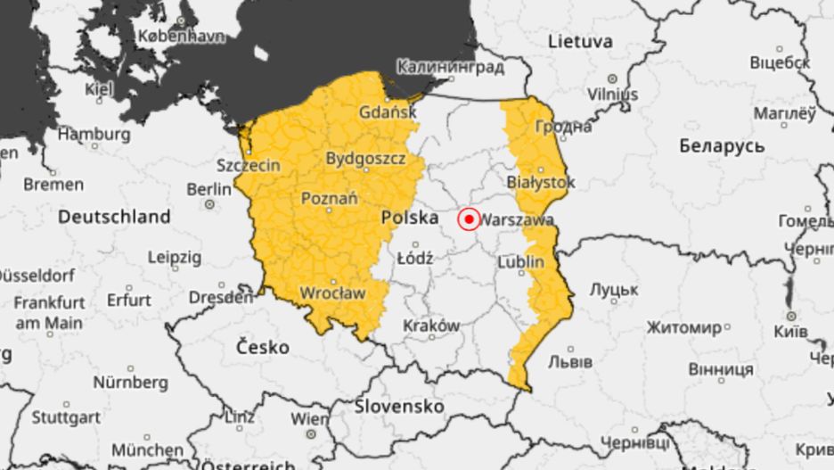 Burze nawiedzą wschodnie i zachodnie krańce Polski