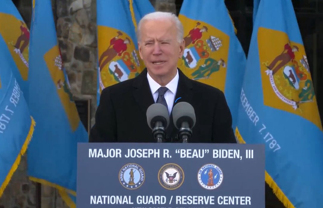 USA. Joe Biden przemówił w swoim rodzinnym stanie przed wyjazdem do Waszyngtonu