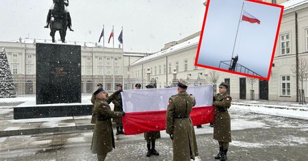 Nowa inicjatywa prezydenta. Dziś odbyła się zmiana flagi