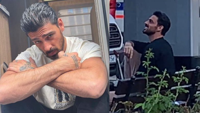 Michele Morrone pod Pałacem Kultury i Nauki