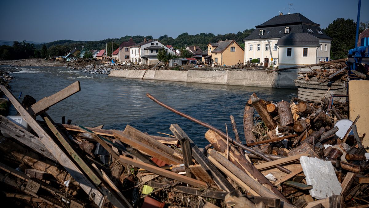Mikulovice po przejściu powodzi. Wrzesień, 2024 roku