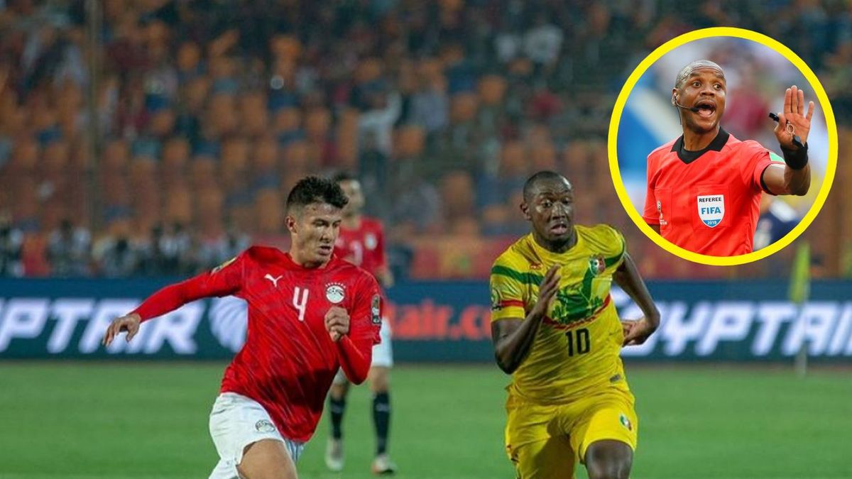 Getty Images / Instagram/Getty Images/Matthew Ashton - AMA / Na zdjęciu: mecz Tunezja - Mali i sędzia Janny Sikazwe (w kółku)