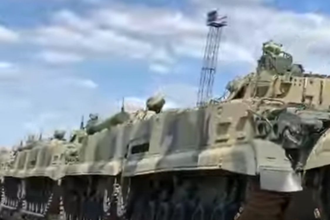 BMP-3 transport in Russia