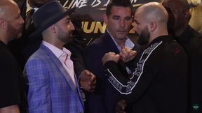 Skandal przed walką na gołe pięści. Malignaggi opluł Łobowa (wideo)