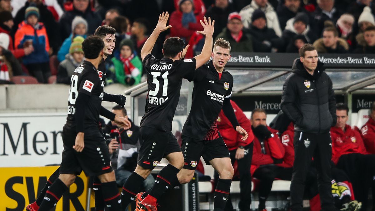 Zdjęcie okładkowe artykułu: Getty Images / Alex Grimm / Staff / Na zdjęciu: radość piłkarz Bayeru Leverkusen