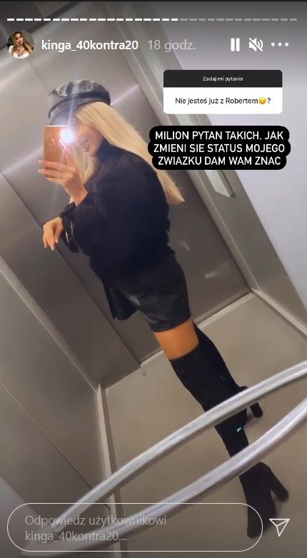 Kinga Zapadka odpiera pytania o relację z Robertem Kochankiem