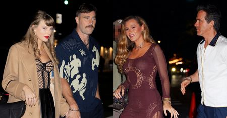 Taylor Swift i Travis Kelce na podwójnej randce z Blake Lively i Ryanem Reynoldsem. Internauci krytykują sukienkę aktorki: "PORAŻKA"