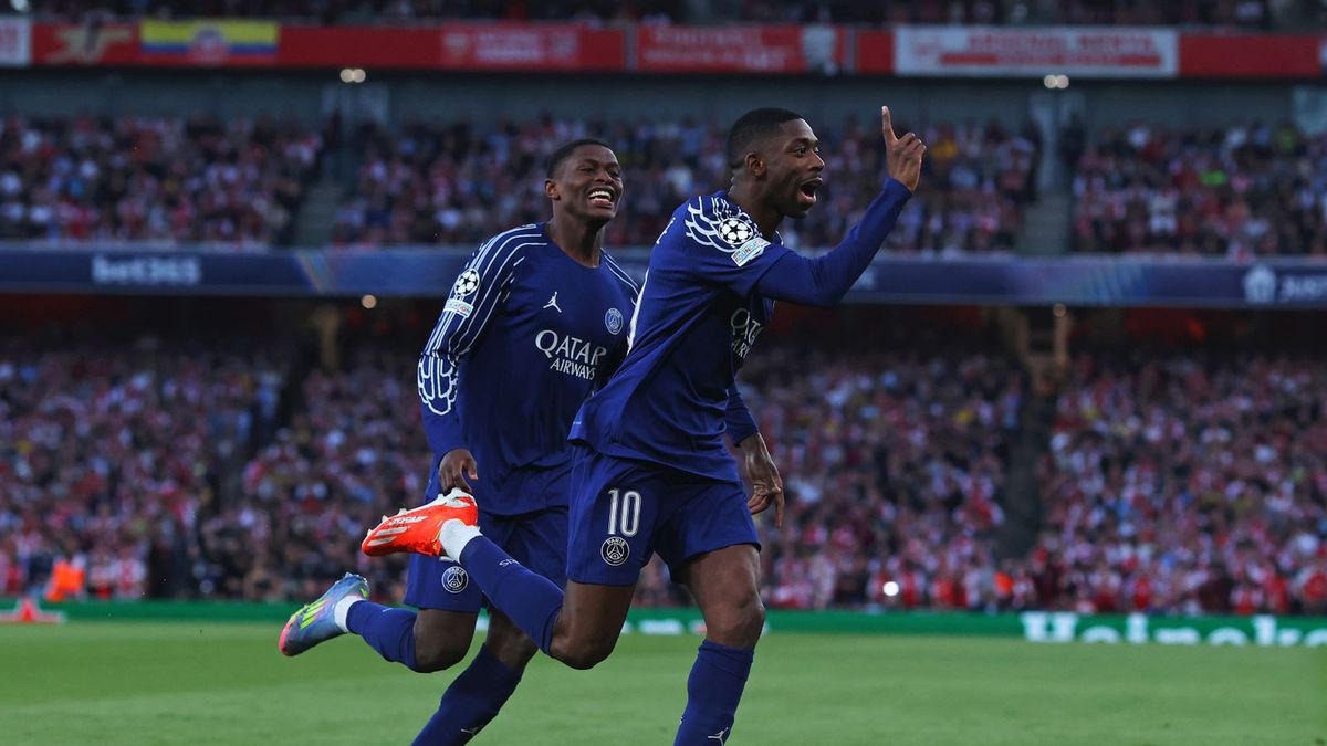 Getty Images / James Gill - Danehouse / Na zdjęciu: Ousmane Dembele (C)