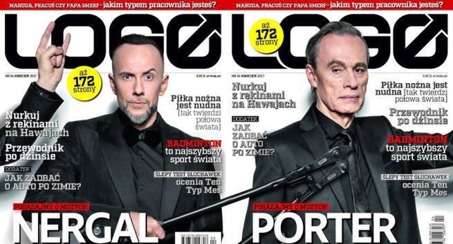 Adam „Nergal” Darski i John Porter na dwóch okładkach najnowszego numeru „Logo”