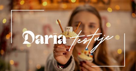 W kilka chwil zamienisz zwykłe babeczki w świąteczne słodkości. Daria już to sprawdziła