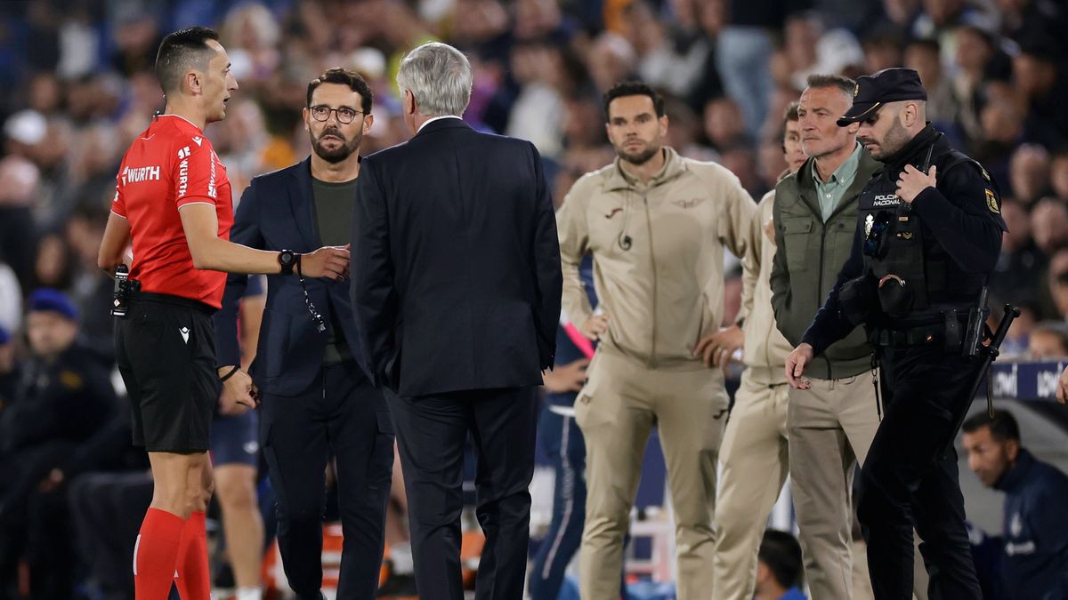 Getty Images / Maria Gracia Jimenez/Soccrates / Na zdjęciu: mecz Getafe - Real Madryt został przerwany z powodu obraźliwych okrzyków z trybun
