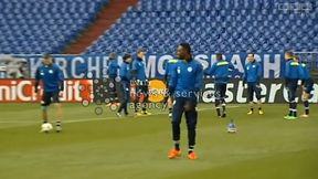 Trening piłkarzy Schalke przed meczem z Realem Madryt