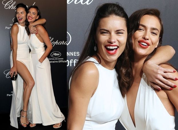 Irina Shayk i Adriana Lima razem w Cannes